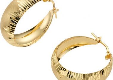 BREEZE Σκουλαρίκια από Aνοξείδωτο ατσάλι Gold 213019.1 - Breeze Jewellery - 