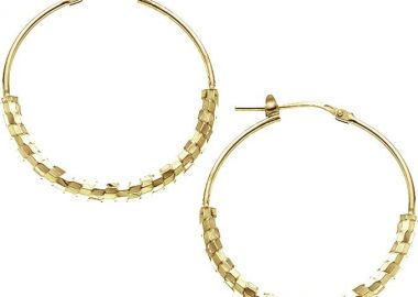 BREEZE Σκουλαρίκια από Aσήμι 925 Gold 213007.1 - Breeze Jewellery - 