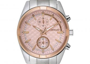 BREEZE Starlight Chronograph - 612501.4, Silver case with Stainless Steel Bracelet - Breeze - 