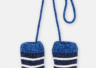 Βρεφικά Γάντια για Αγόρια Blue Stripes ΜΠΛΕ - DPAM - 