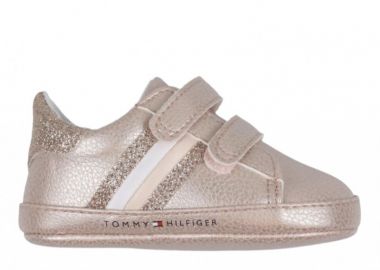 Βρεφικά Παπούτσια Αγκαλιάς Tommy Hilfiger Κορίτσι T0A4-32671-0268 341 Ροζ Χρυσό - Tommy Hilfiger - 