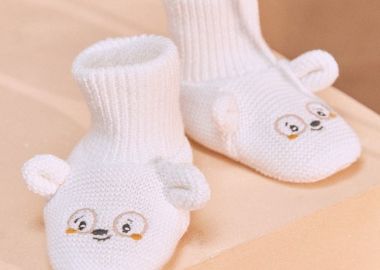 Βρεφικά Παπούτσια Αγκαλιάς Unisex Bear (Μεγέθη 13-16) ΛΕΥΚΟ - SERGENT MAJOR - 
