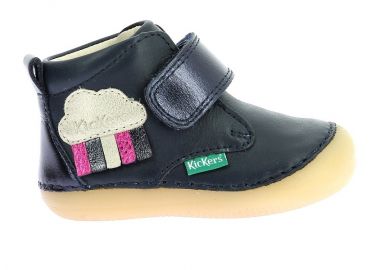 Βρεφικά Παπούτσια Kickers Sabio για Κορίτσια Black Cloud (Μεγέθη 19-23) ΜΠΛΕ - KICKERS - 