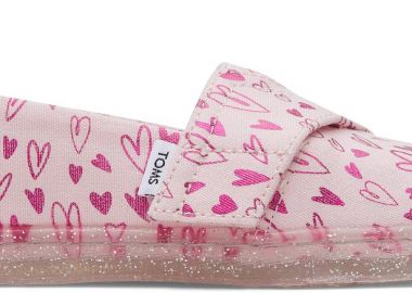 Βρεφικά Παπούτσια Toms για Κορίτσια Hearts Print ΡΟΖ - TOMS - 