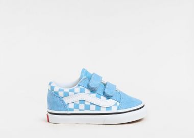 Βρεφικά Παπούτσια Vans Old Skool για Αγόρια Blue Checkerboard (Μεγέθη 20-26) ΜΠΛΕ - VANS - 