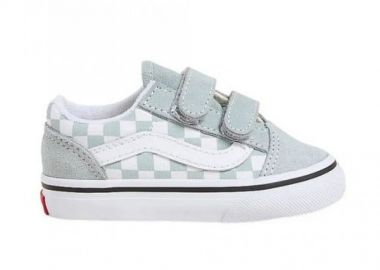 Βρεφικά Παπούτσια Vans Old Skool για Αγόρια Grey Checkerboard (Μεγέθη 20-26) ΓΚΡΙ - VANS - 