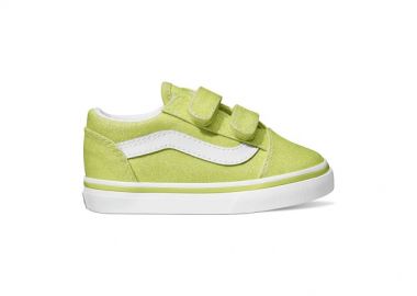 Βρεφικά Παπούτσια Vans Old Skool για Κορίτσια Glitter Lime (Μεγέθη 20-26) ΠΡΑΣΙΝΟ - VANS - 