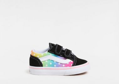 Βρεφικά Παπούτσια Vans Old Skool V για Κορίτσια Glow Rainbow (Μεγέθη 20-26) ΠΟΛΥΧΡΩΜΟ - VANS - 