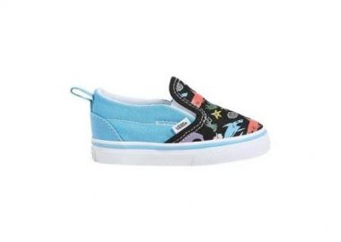 Βρεφικά Παπούτσια Vans Slip On Glow Sharks για Αγόρια Blue (Μεγέθη 20-26) ΜΠΛΕ - VANS - 