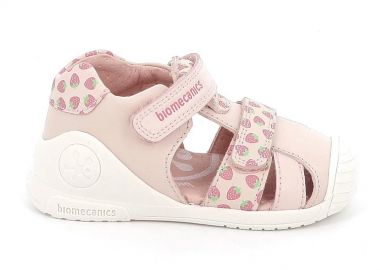 Βρεφικά Παπουτσοπέδιλα Biomecanics για Κορίτσια Baby Strawberries (Μεγέθη 20-25) ΡΟΖ - BIOMECANICS - 