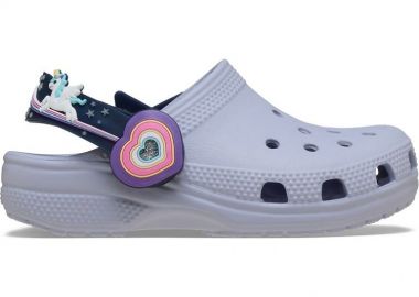 Βρεφικά Σαμπό Crocs Classic Imagination Lights Backstrap Clog για Κορίτσια (Μεγέθη 19-28) ΓΚΡΙ - CROCS - 