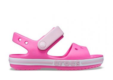 Βρεφικά Σανδάλια Crocs Bayaband Sandal για Κορίτσια Pink (Μεγέθη 19-26) ΡΟΖ - CROCS - 
