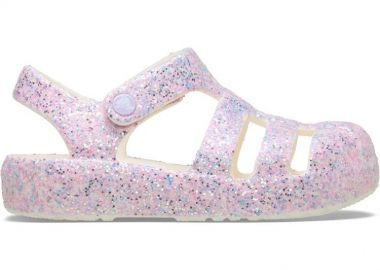 Βρεφικά Σανδάλια Crocs Classic Glitter Fisherman για Κορίτσια (Μεγέθη 19-28) ΡΟΖ - CROCS - 