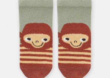 Βρεφικές Κάλτσες για Αγόρια Khaki Monkey ΠΡΑΣΙΝΟ - DPAM - 