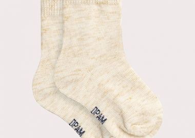 Βρεφικές Κάλτσες για Κορίτσια Off-Beige ΜΠΕΖ - DPAM - 