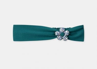 Βρεφική Κορδέλα για Κορίτσια Teal Flower ΜΠΛΕ - SERGENT MAJOR - 