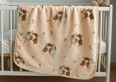 Βρεφική Κουβέρτα Κούνιας (110Χ140) Βελουτέ Sweet Girl - Astron Italy - 