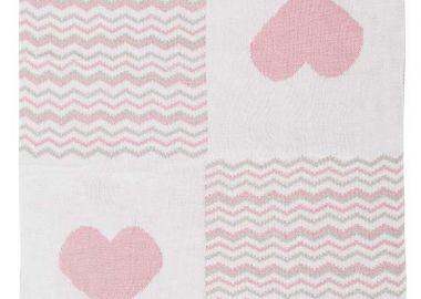 Βρεφική κουβέρτα πλεκτή - Ροζ 11-116402-9 - energiers - 