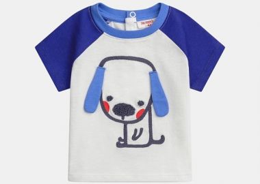 Βρεφική Μπλούζα για Αγόρια Blue Puppy ΛΕΥΚΟ - DPAM - 