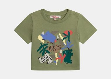 Βρεφική Μπλούζα για Αγόρια Chaki Jungle ΠΡΑΣΙΝΟ - DPAM - 