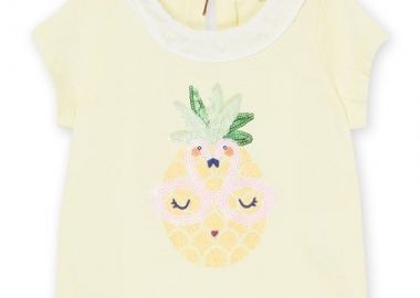 Βρεφική Μπλούζα για Αγόρια Cool Pineapple ΚΙΤΡΙΝΟ - DPAM - 