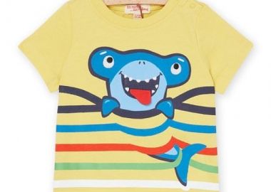 Βρεφική Μπλούζα για Αγόρια Happy Shark ΚΙΤΡΙΝΟ - DPAM - 