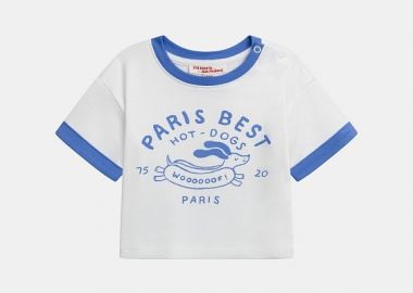 Βρεφική Μπλούζα για Αγόρια Paris Best ΛΕΥΚΟ - DPAM - 