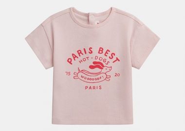 Βρεφική Μπλούζα για Κορίτσια Paris Best ΛΕΥΚΟ - DPAM - 
