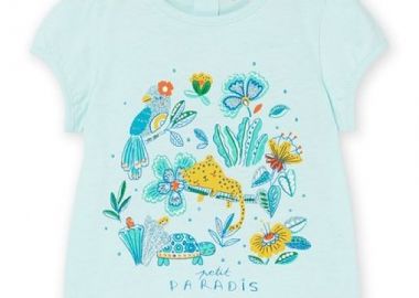 Βρεφική Μπλούζα για Κορίτσια Petit Paradis ΜΠΛΕ - DPAM - 