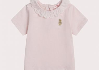 Βρεφική Μπλούζα για Κορίτσια Pink Pineapple ΡΟΖ - DPAM - 