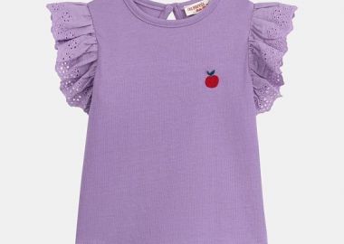 Βρεφική Μπλούζα για Κορίτσια Purple Apple ΜΩΒ - DPAM - 