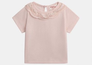 Βρεφική Μπλούζα για Κορίτσια Soft Pink ΡΟΖ - DPAM - 