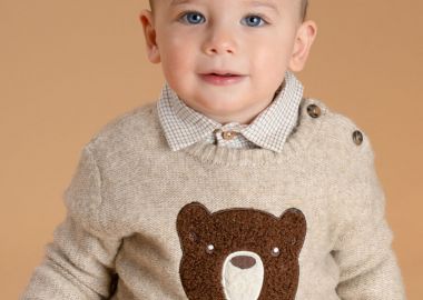 Βρεφική πλεκτή μπλούζα - ΠΟΛΥΧΡΩΜΟ 11-125452-6 - energiers - 