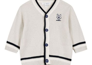 Βρεφική πλεκτή ζακέτα για αγόρι (3-18 μηνών) - ΒΑΝΙΛΙΑ 11-224450-6 - energiers - 