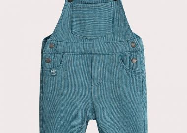 Βρεφική Σαλοπέτα για Αγόρια Stripped Denim ΜΠΛΕ - DPAM - 