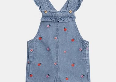 Βρεφική Σαλοπέτα για Κορίτσια Denim Basket ΜΠΛΕ - DPAM - 
