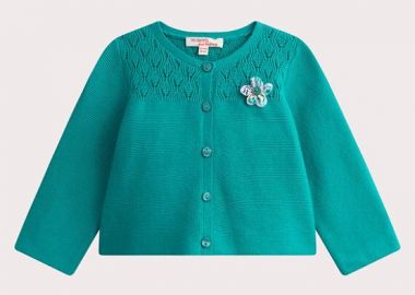 Βρεφική Ζακέτα για Κορίτσια Fancy Turquoise ΜΠΛΕ - DPAM - 