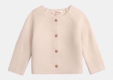 Βρεφική Ζακέτα για Κορίτσια Knit Pink ΡΟΖ - DPAM - 