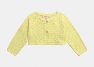 Βρεφική Ζακέτα για Κορίτσια Yellow Scalloped ΚΙΤΡΙΝΟ - DPAM - 