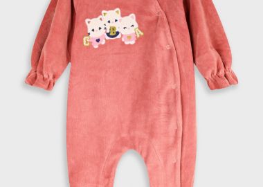 Βρεφικό βελουτέ φορμάκι - ΣΚΟΝΙΣΜΕΝΟ ΛΙΛΑ 14-125411-9 - 14-125411-9-80-cm-e-275 - energiers - 