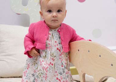 Βρεφικό φλοράλ φόρεμα για κορίτσι (3-18 μηνών) - ΕΜΠΡΙΜΕ 14-224403-7 - energiers - 