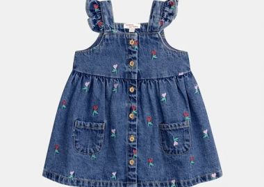 Βρεφικό Φόρεμα για Κορίτσια Denim Garden ΜΠΛΕ - DPAM - 