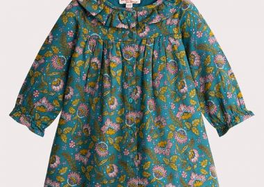 Βρεφικό Φόρεμα για Κορίτσια Turquoise Floral ΤΥΡΚΟΥΑΖ - DPAM - 