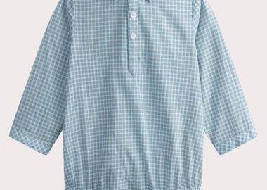 Βρεφικό Φορμάκι για Αγόρια Sky Blue Plaid ΜΠΛΕ - DPAM - 