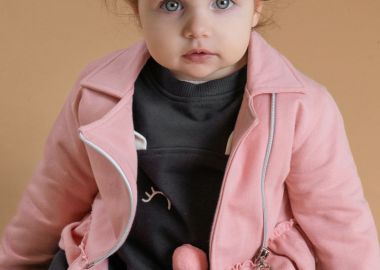 Βρεφικό φούτερ φόρεμα - ΑΝΘΡΑΚΙ 14-125410-7 - energiers - 