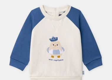 Βρεφικό Φούτερ για Αγόρια Mini Capitaine ΜΠΛΕ - SERGENT MAJOR - 