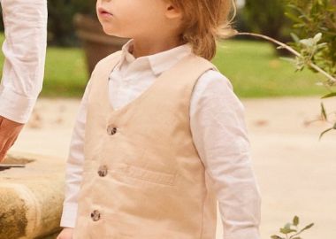 Βρεφικό Γιλέκο για Αγόρια Beige Elegance ΜΠΕΖ - SERGENT MAJOR - 