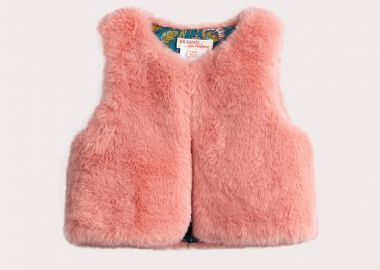 Βρεφικό Γιλέκο για Κορίτσια Pink Fur ΚΟΚΚΙΝΟ - DPAM - 