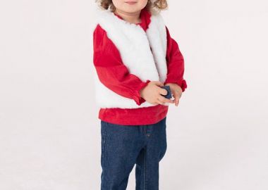 Βρεφικό Γιλέκο για Κορίτσια White Dainty ΛΕΥΚΟ - DPAM - 