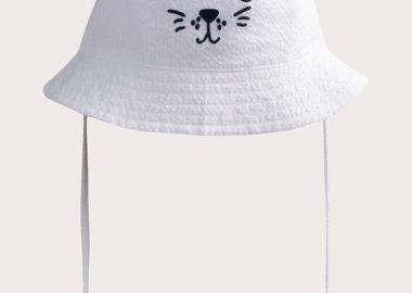 Βρεφικό Καπέλο Cute White ΚΑΦΕ - DPAM - 